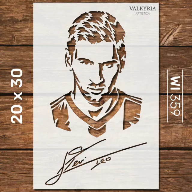 Stencil 20 x 30 "Leo Messi" I359