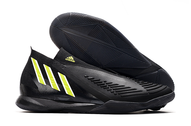 Chuteira Futsal Adidas Predator Edge .1 IC Preta e Amarela