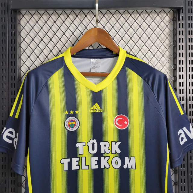 Camisa Fenerbahçe Retrô 2013/14 Torcedor Adidas Masculina - Azul+Amarelo