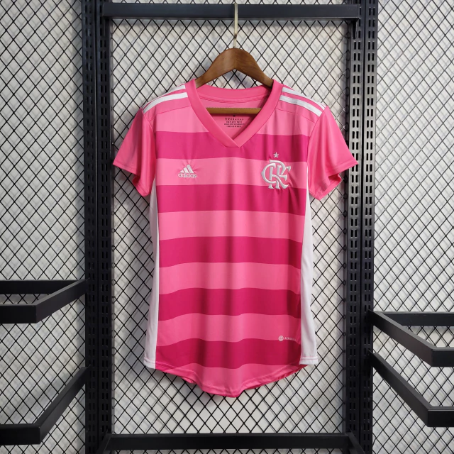 Camisa Flamengo 22/23 Feminina Adidas Torcedor - Rosa