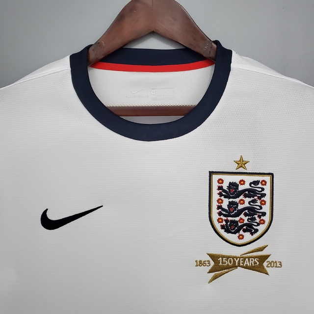 Camisa Seleção da Inglaterra Retrô Home 2010 Torcedor Nike Masculina -  Branca