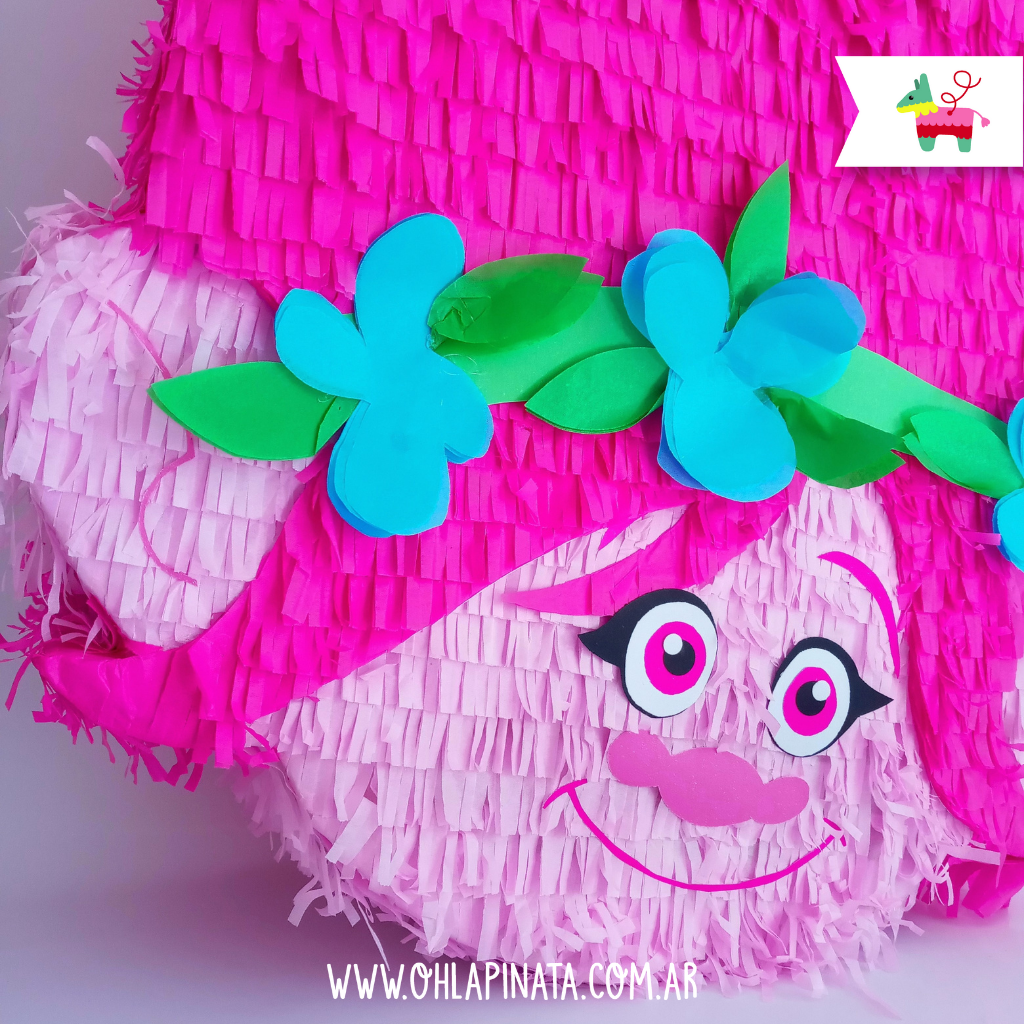 Piñata Poppy Trolls - Comprar en oh la piñata