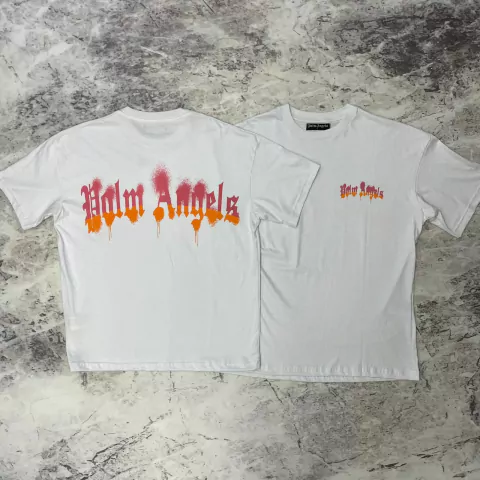 OVERSIZE PALM ANGELS GRAFFITI WHITE