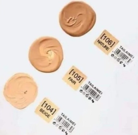 Base liquida de maquillaje Velvet Touch Saniye tailaimei tono 104 Base liquida de maquillaje Velvet Touch Saniye