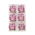 Kit com 06 Prendedores - Coruja Pink (Olhos Fechados) 3,5cm - Shop UD