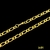 Corrente Elo cod Jc01- 7mm x 60cm x 34g- Fecho tradicional- Joia banhado a ouro 18k