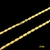 Corrente Elo a elo inteiriço cod Jc04- 4mm x 60cm x 19g- Fecho tradicional- Joia banhado a ouro 18k