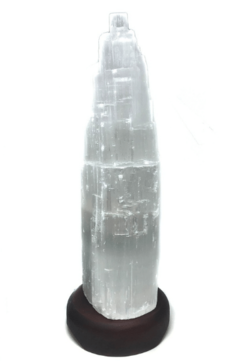 Luminaria Selenita Natural 30cm