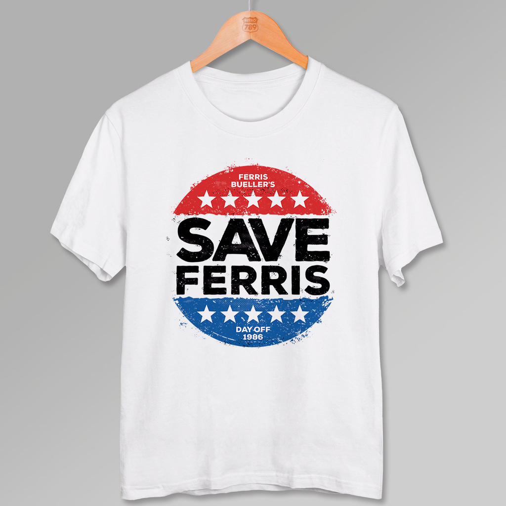Camiseta Save Ferris Grunge Unissex - RETRÔ 789