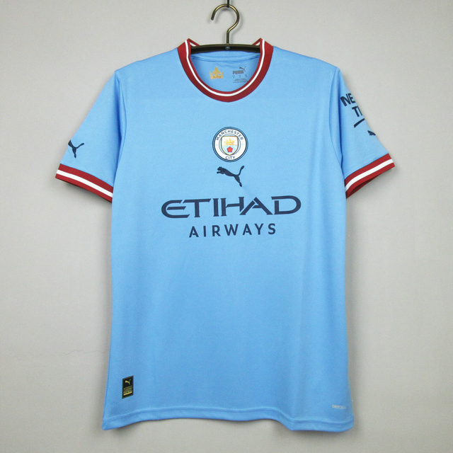 Camisa Manchester City Home 22/23 Jogador Puma Masculina - Azul