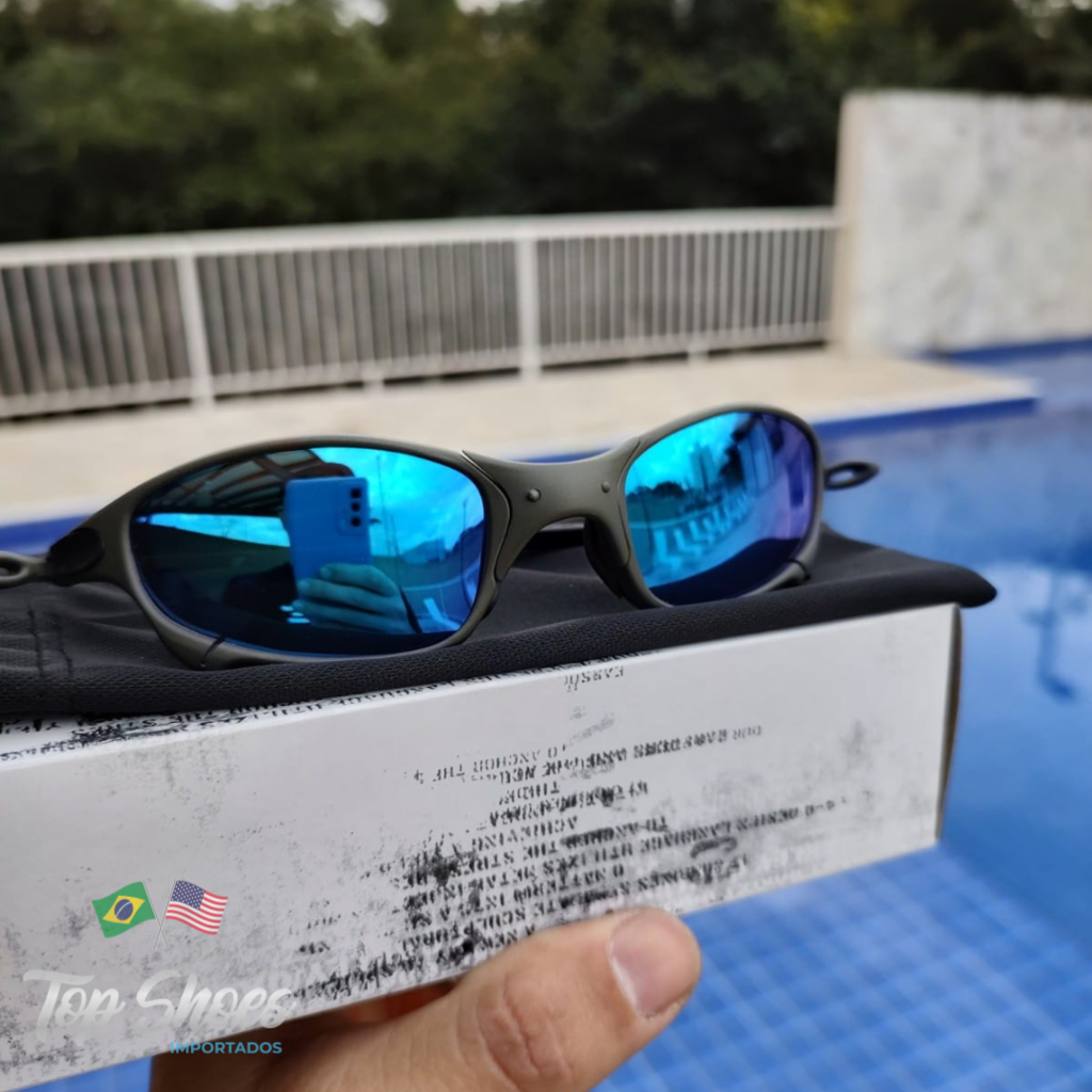 Óculos da Oakley Double X Lente Azul e Rosa