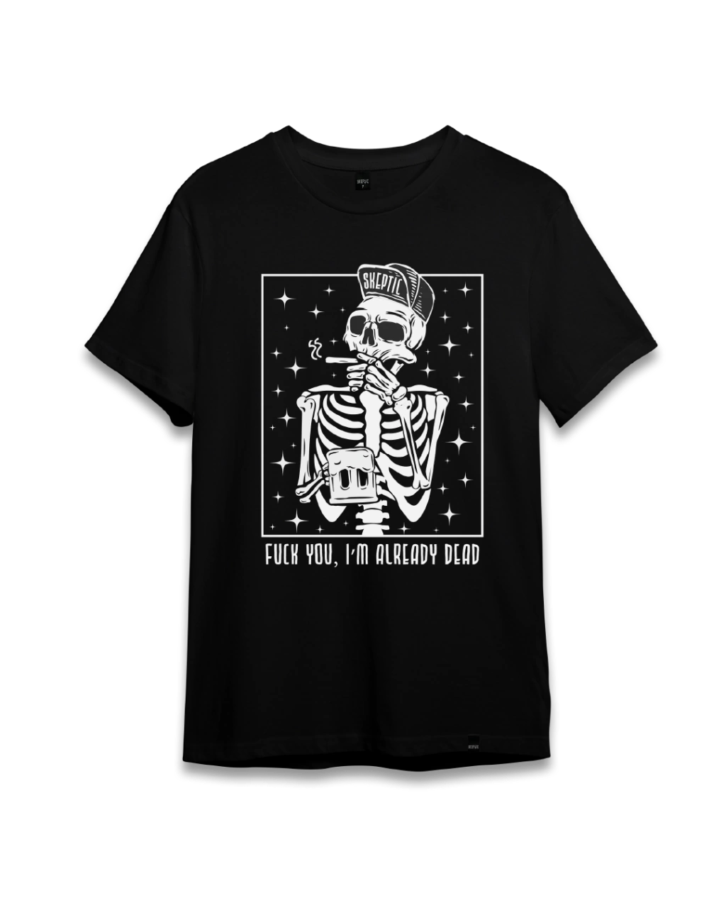 Camiseta I'm Already Dead Vinho (P, Preto)