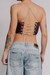 Upcycling Red Necktie Corset Top - VENTANA Upcycling 