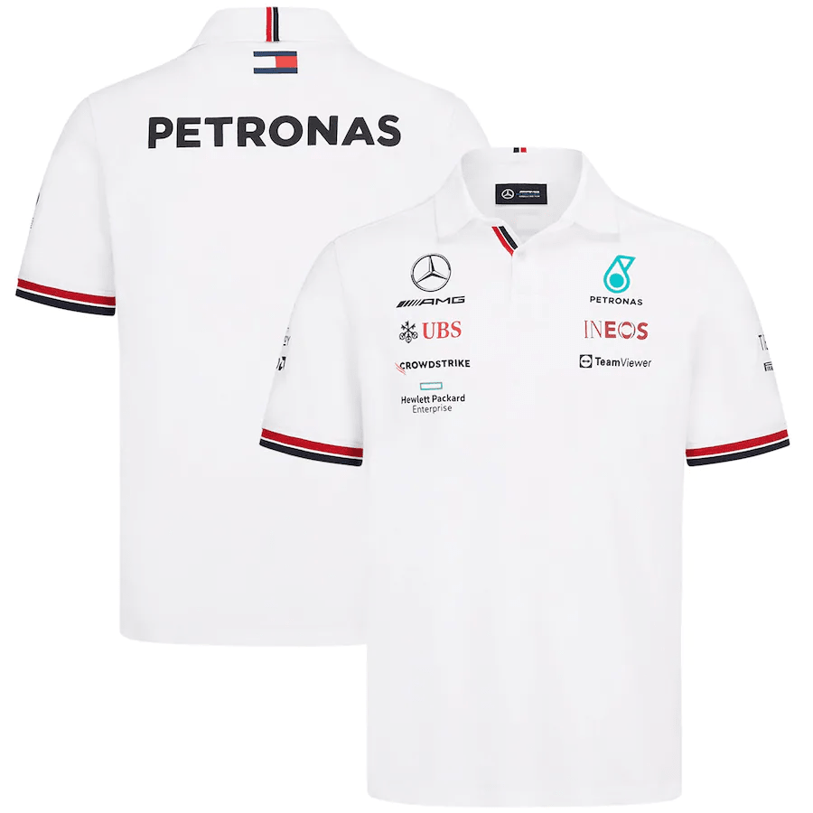 Camisa Polo Mercedes Petronas - Branca