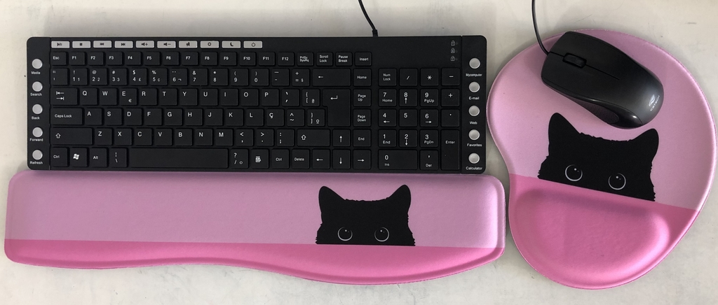 Mouse pad para jogos, gato fofo de gatinho, tapete para mouse para  computador cat134