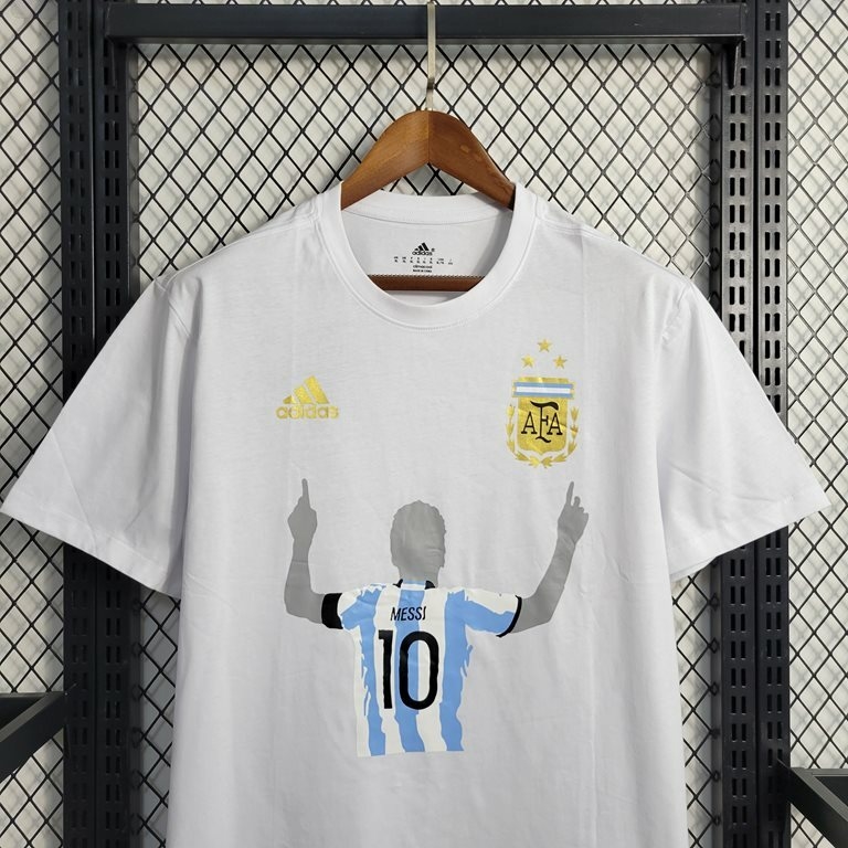 CAMISA CASUAL SELEÇÃO ARGENTINA 2023 -ADIDAS-MASCULINA-PRETO