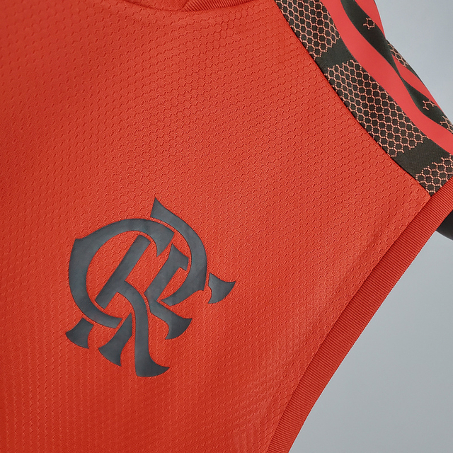 camisa flamengo treino vermelha