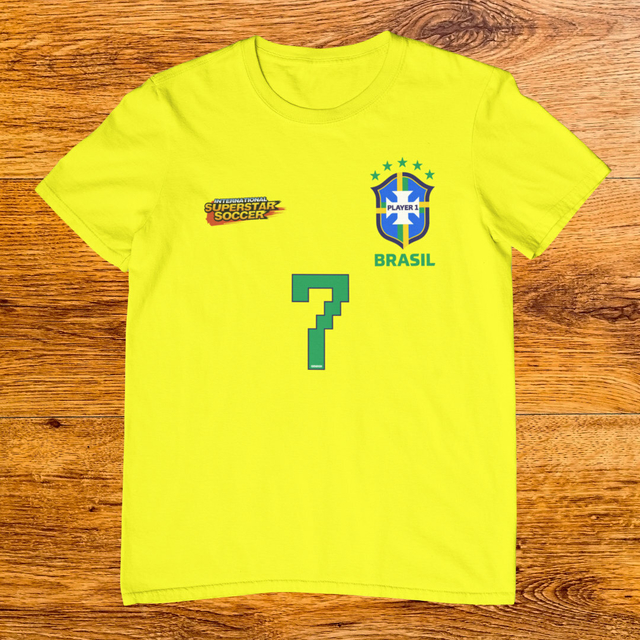 Camiseta Seleção Brasileira Allejo International Superstar Soccer - Copa do  Mundo