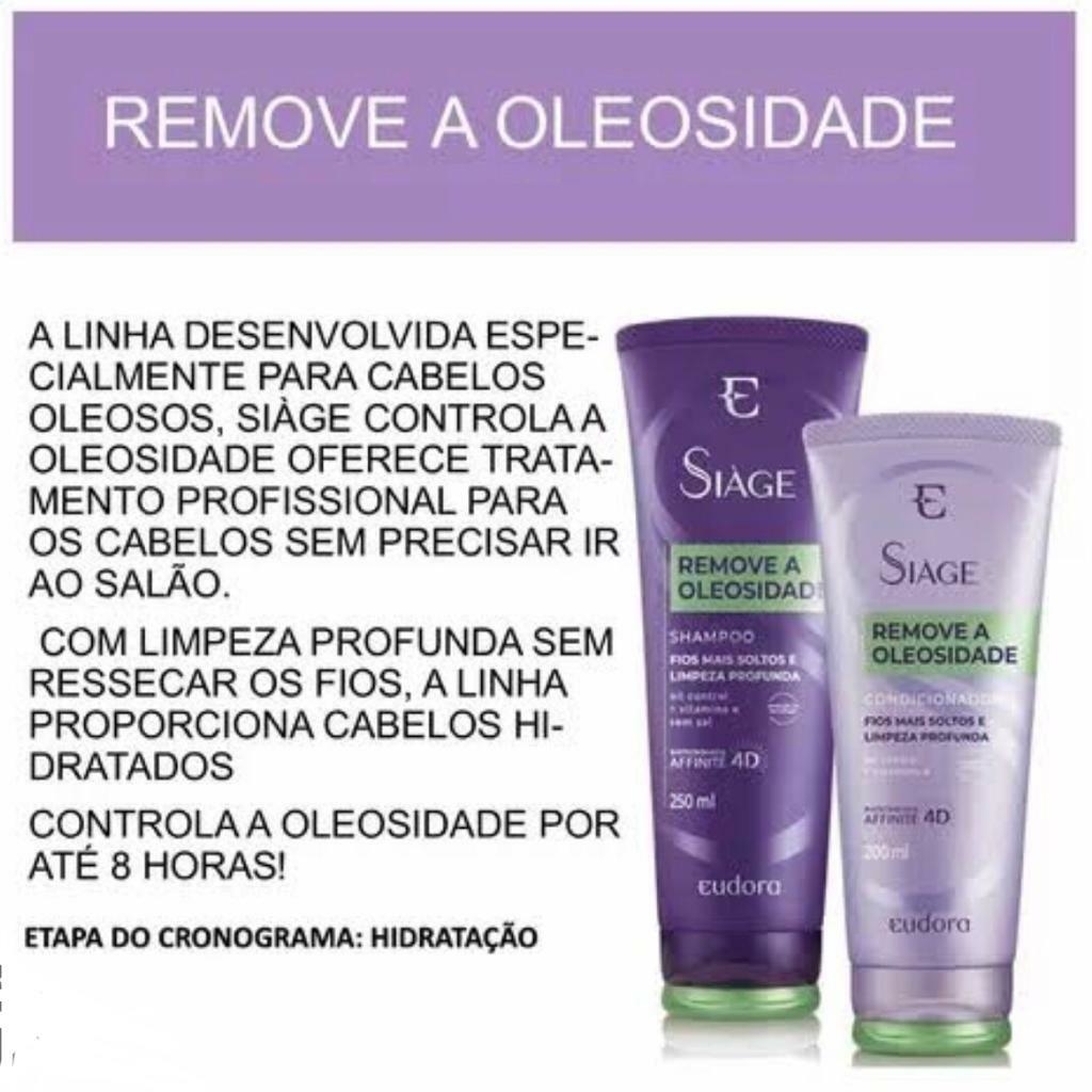 Shampoo Eudora Siage Remove a Oleosidade 250ml