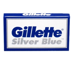 Navaja De Doble Filo Gillette Silver Blue