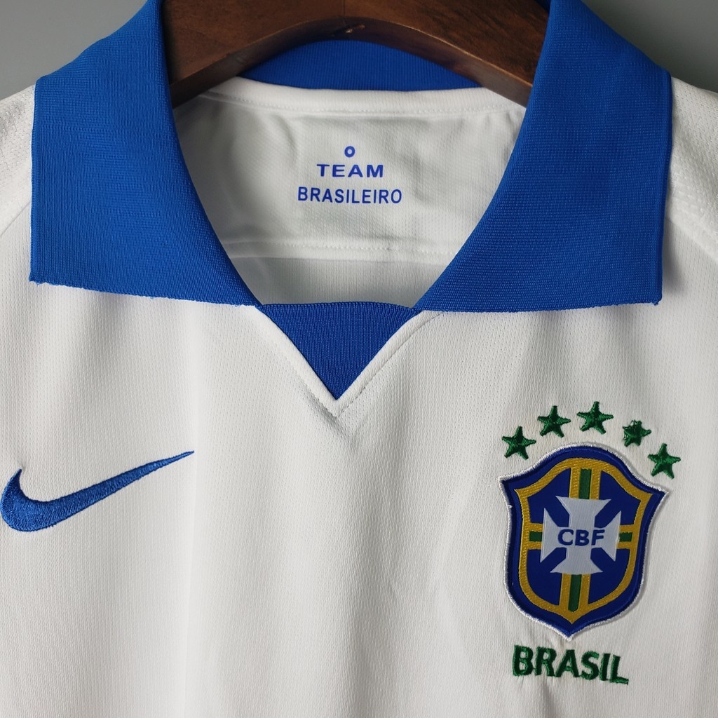 camisa do brasil branca feminina nike