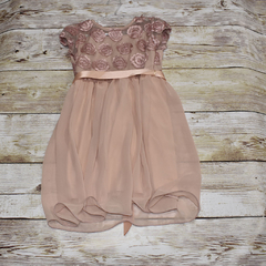 VESTIDO ROSA VIEJO FLORES PECHO - Multimarca Baby VESTIDO ROSA VIEJO FLORES PECHO - Multimarca Baby
