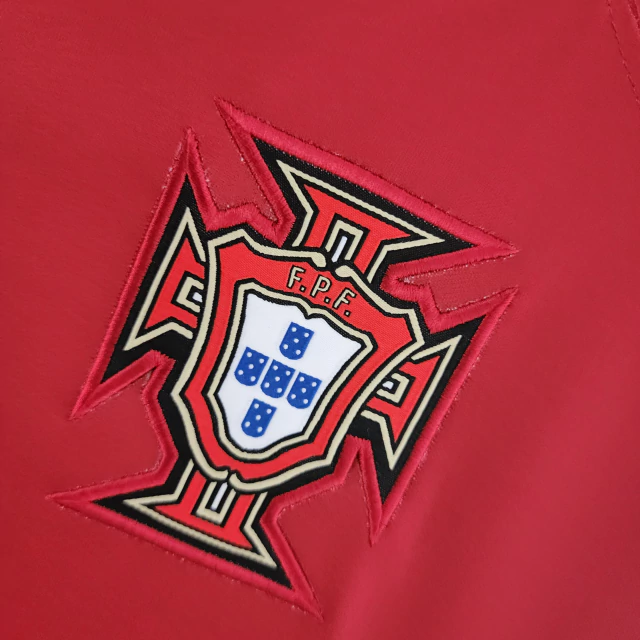 Camisa Seleção Portugal Vermelha I 2022 Copa do Mundo Torcedor Mascu