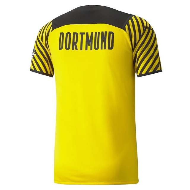 Camisa Borussia Dortmund Home 21/22 Torcedor Puma Masculina - Amarelo e  Preto
