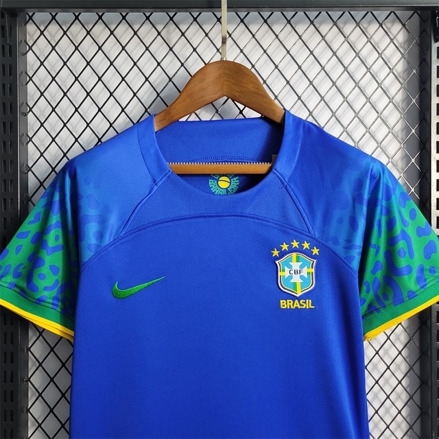 Camisa Seleção Brasileira Away 22/23 Torcedor Nike Feminina - Azul