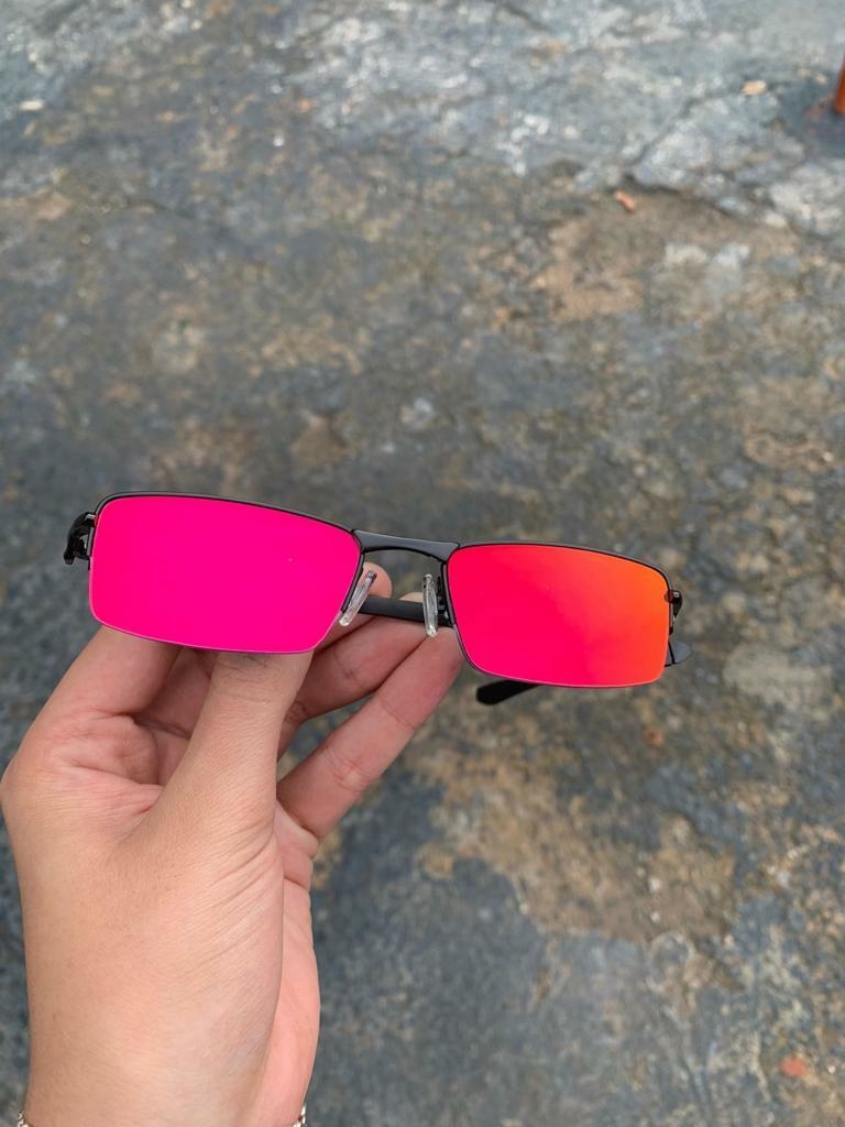 Oakley Vilão prata lentes Ruby - Mano dos Kit