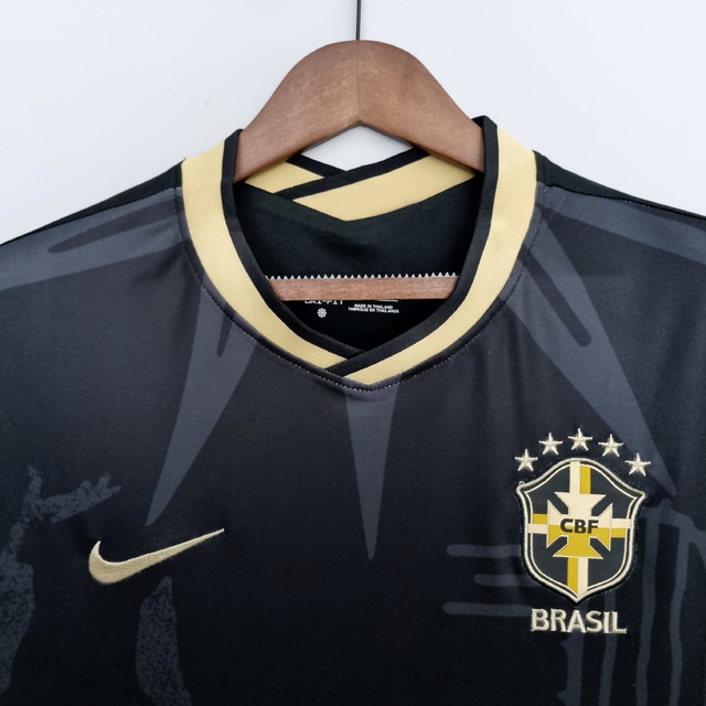 Camisa Seleção Brasileira Torcedor Nike Masculina Preta
