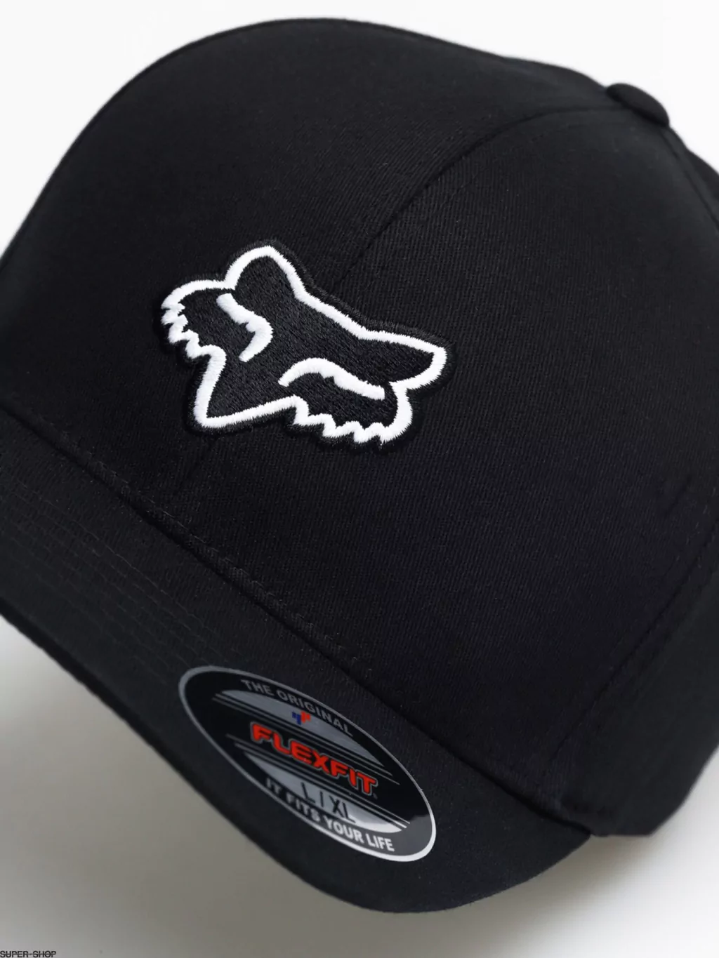 Gorra FOX Legacy Flexfit Hat Negra Logo Blanco (884065965)