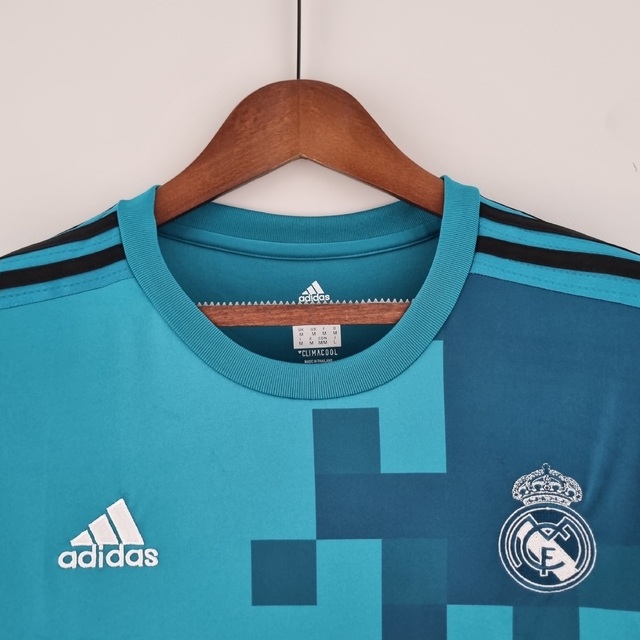 Camisa Manga Longa Retrô Real Madrid III - 17/18