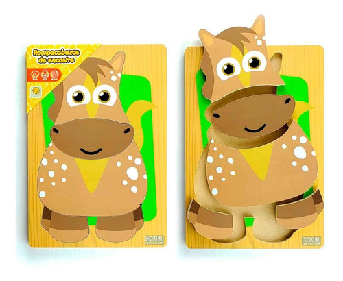 Puzzle De Madera De Animales - Intelikids Perú