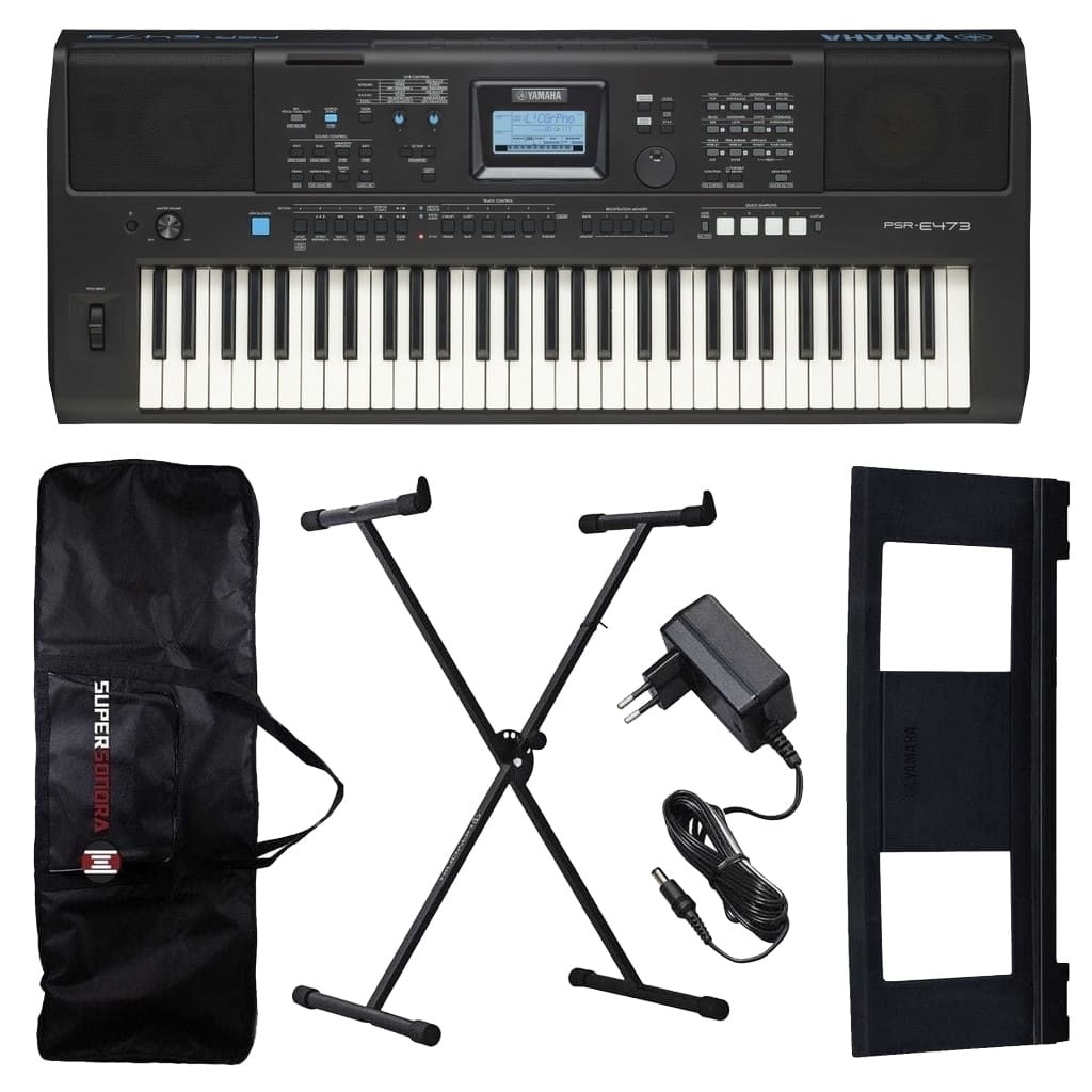 Kit Teclado Musical Yamaha Psr Series Estudante 61 Teclas