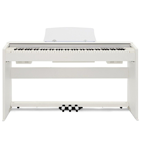 Mini Piano Infantil de Cauda Turbinho 30 Branco - Mundomax