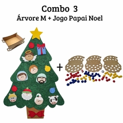 Árvore de Natal Parede M + Jogo Papai Noel Árvore de Natal Parede M + Jogo Papai Noel