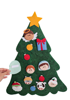 Árvore de Natal Parede M + Jogo Papai Noel Árvore de Natal Parede M + Jogo Papai Noel