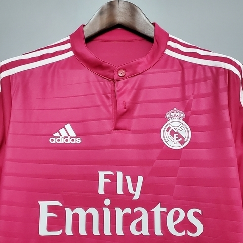 Camisa Real Madrid II 2014/15 - Masculino Retrô - Rosa