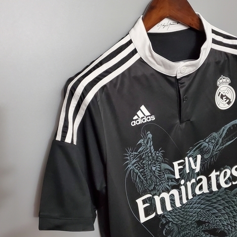 Camisa Real Madrid III 2014/15 - Masculino Retrô - Preto