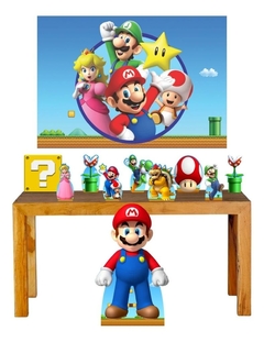 Super Kit Totem Display Decoração Super Mario+ Painel 100x70