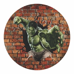 Painel Tecido Redondo Hulk Vingadores Decoração Festa