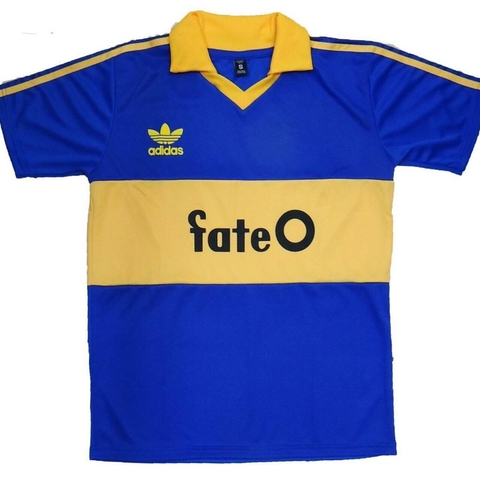camiseta boca juniors retro adidas 1987 mod fate