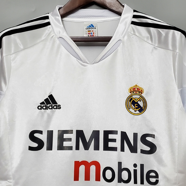 Camisa do Real Madrid Retrô Uniforme 1 | Temporada 04/05
