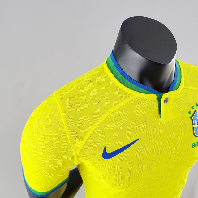 Camisa Seleção Brasileira I 2022 Jogador Nike Masculina - Amarela
