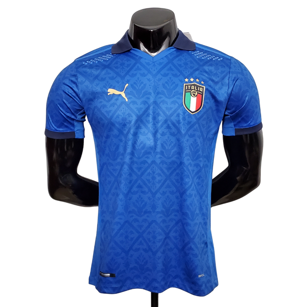 Camisa Itália Home 2020/21 Jogador Puma Masculina - Azul
