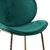 Imagem do Conjunto com 2 Cadeiras Rosalina Verde Pernas Cromadas