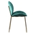Conjunto com 4 Cadeiras Rosalina Verde Pernas Cromadas - loja online