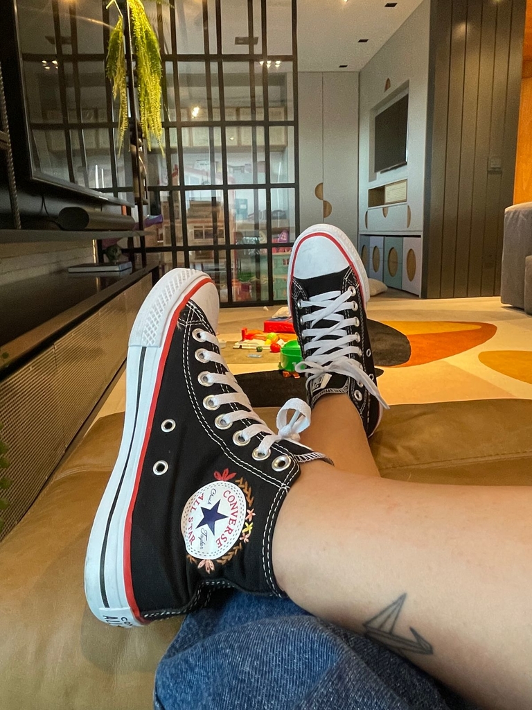 ALL STAR PRETO COM BORDADO ETNICO