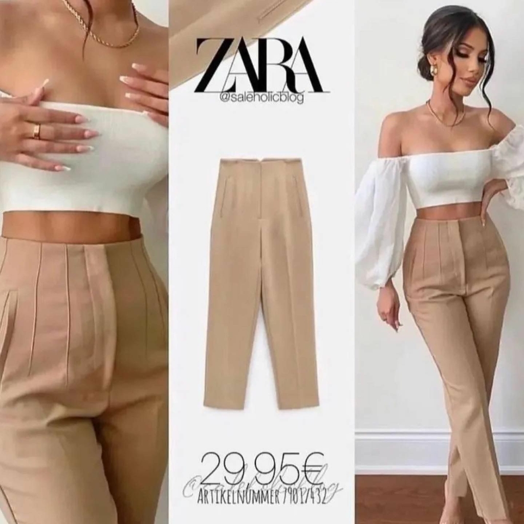 Calça Alfaiataria Inspiração Zara - YELLOW CLOSETT_